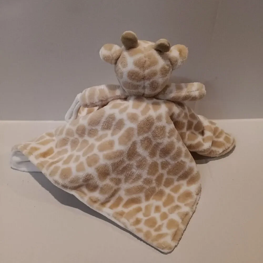Carters Giraffe Cuddle Plush Security Blanket-Lovey-Pacifier Loop-Unisex-2021